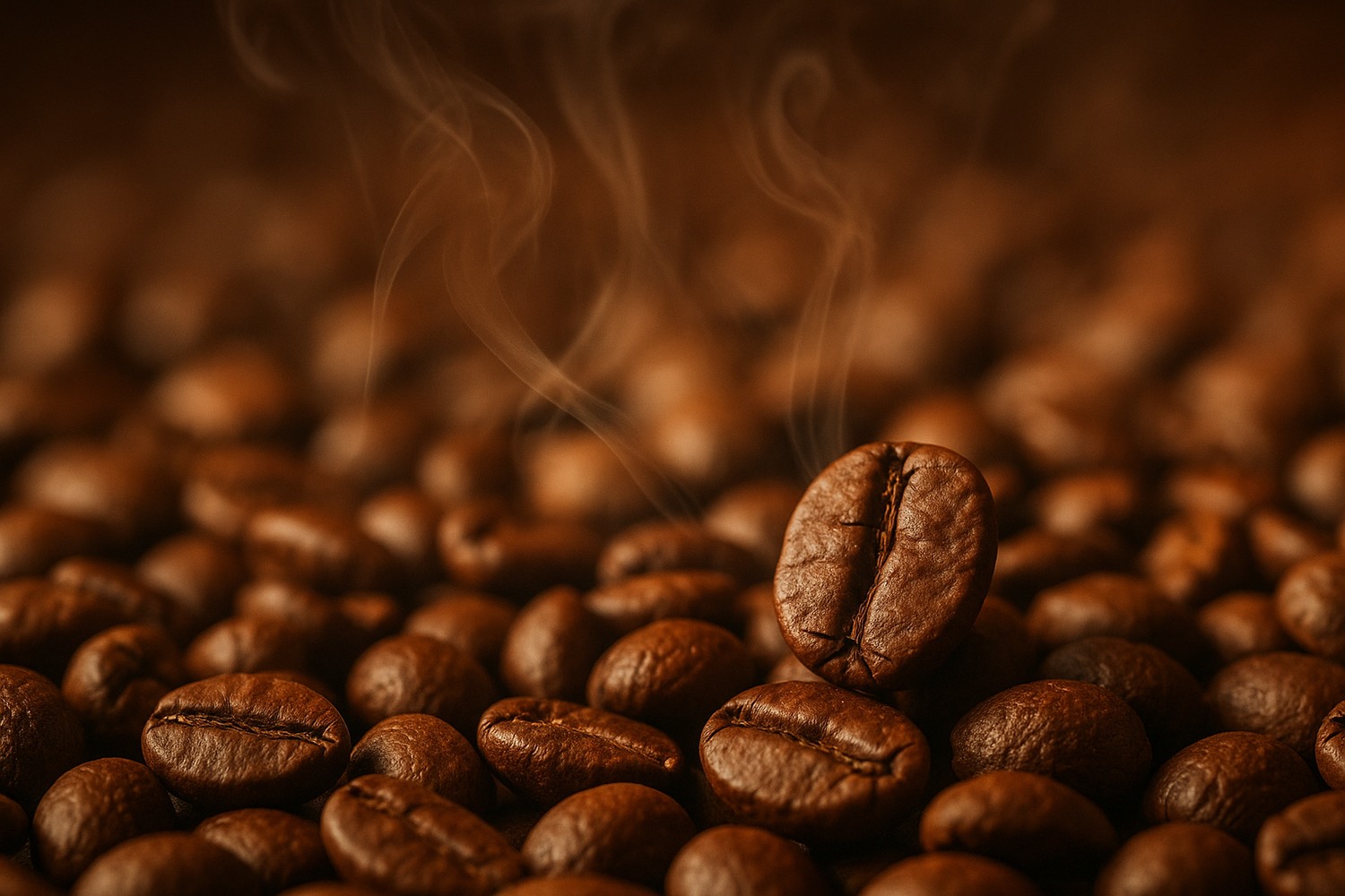 mochup grains de café avec une légere capeur immersif et realiste 
