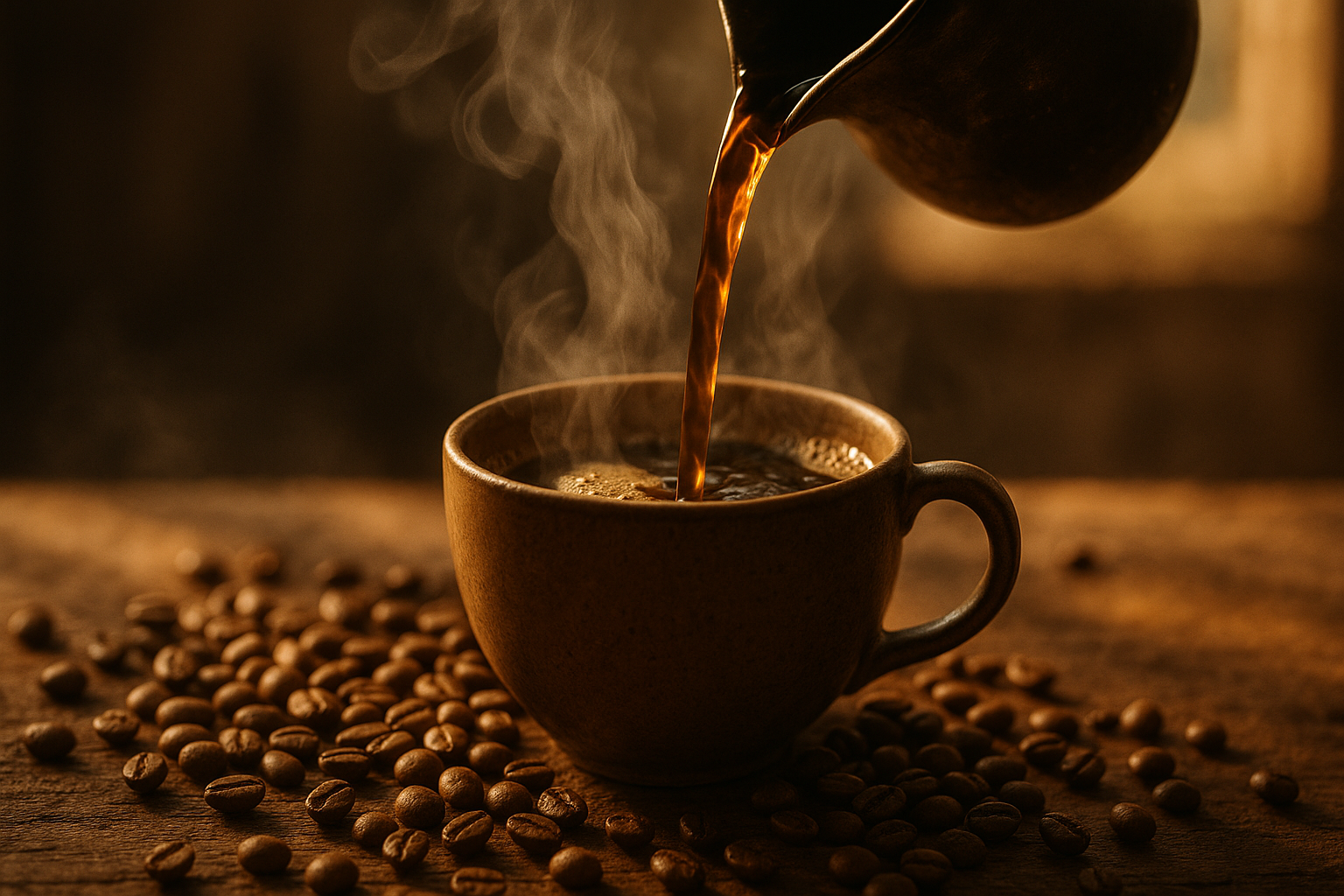 Un “Hero section” immersif et émotionnel (haut de page)

But : Captiver instantanément.
👉 Image ou vidéo plein écran (ex : vapeur de café, versage lent, ambiance artisanale).